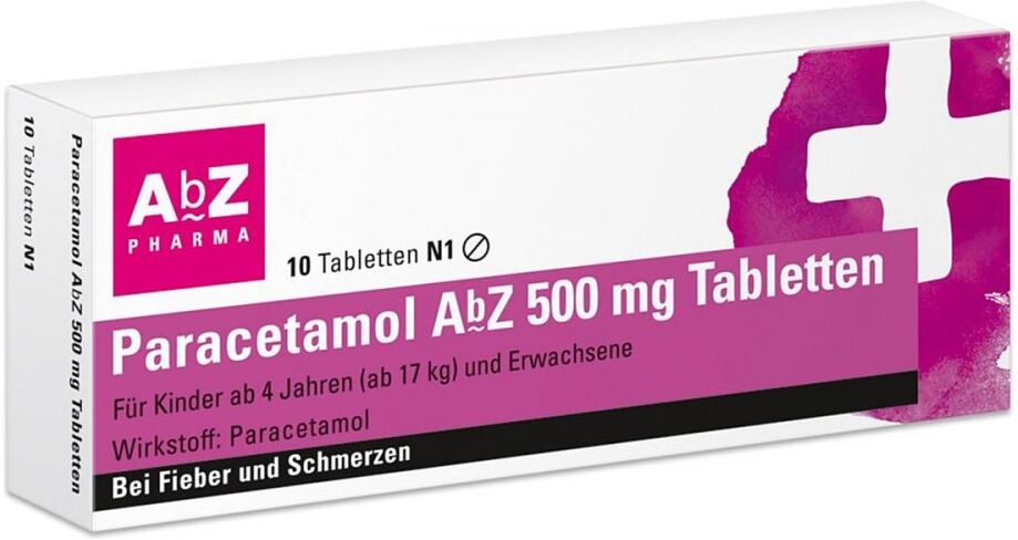 Paracetamol AbZ 500mg Tabletten
