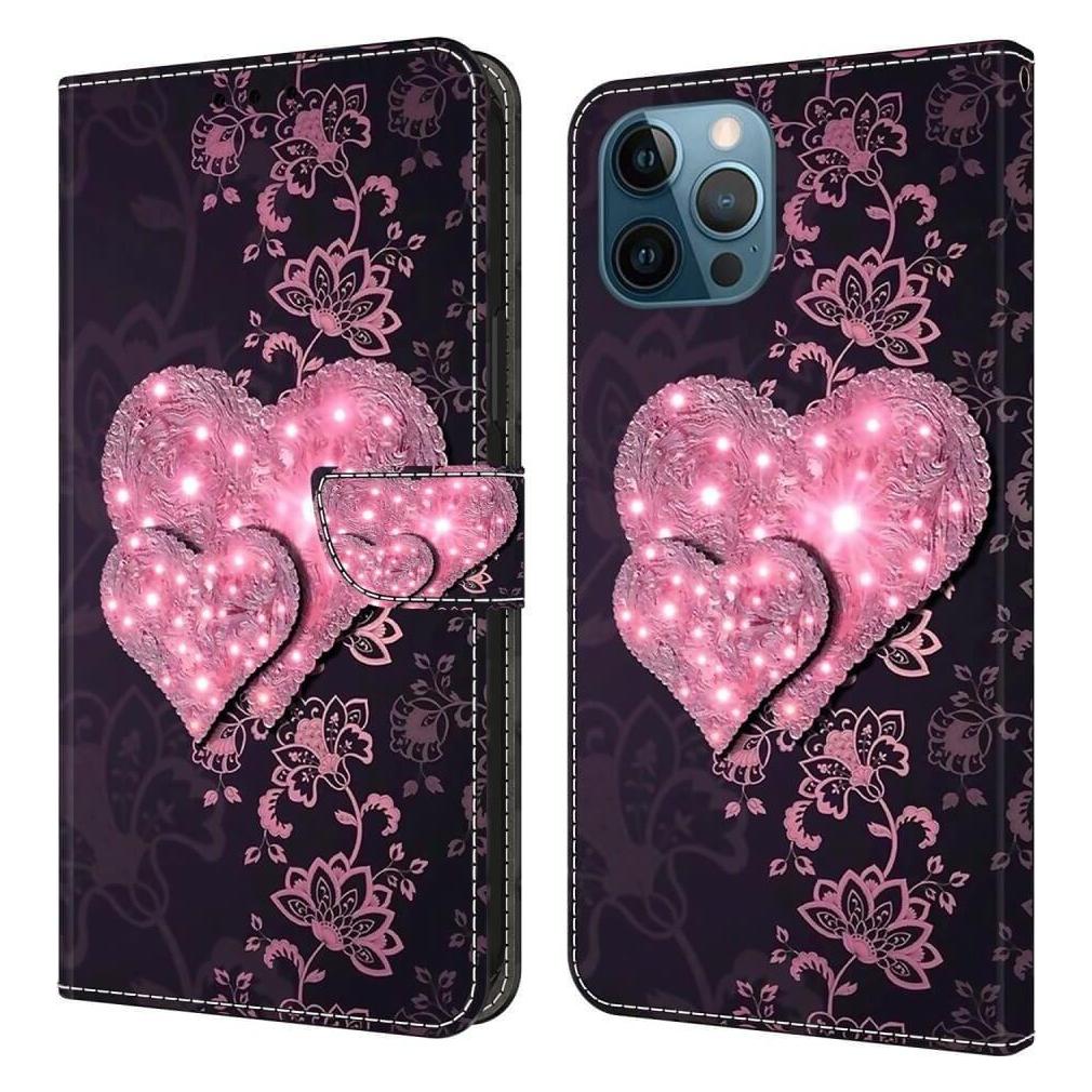 Cover-Discount iPhone 15 Pro Max - 3D-Effekt Hülle Etui Herzen (Apple iPhone 15 Pro Max) (660155101J)