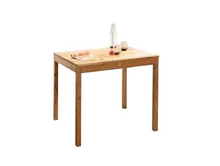 Woodroom Esstisch 110x70 cm aus Wildeiche massiv geölt – Kleiner Holztisch Esszimmer, massiv Holz, rechteckig, rustikaler Küchentisch