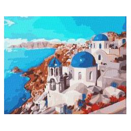 Ideyka Malen nach Zahlen - Santorini-Landschaft 40x50 (66468863)