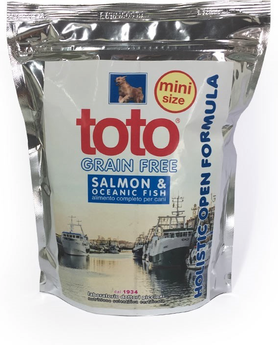 Toto Holistic Crocchette per Cani MINI SIZE Grain Free Salmone e Pesce MINI