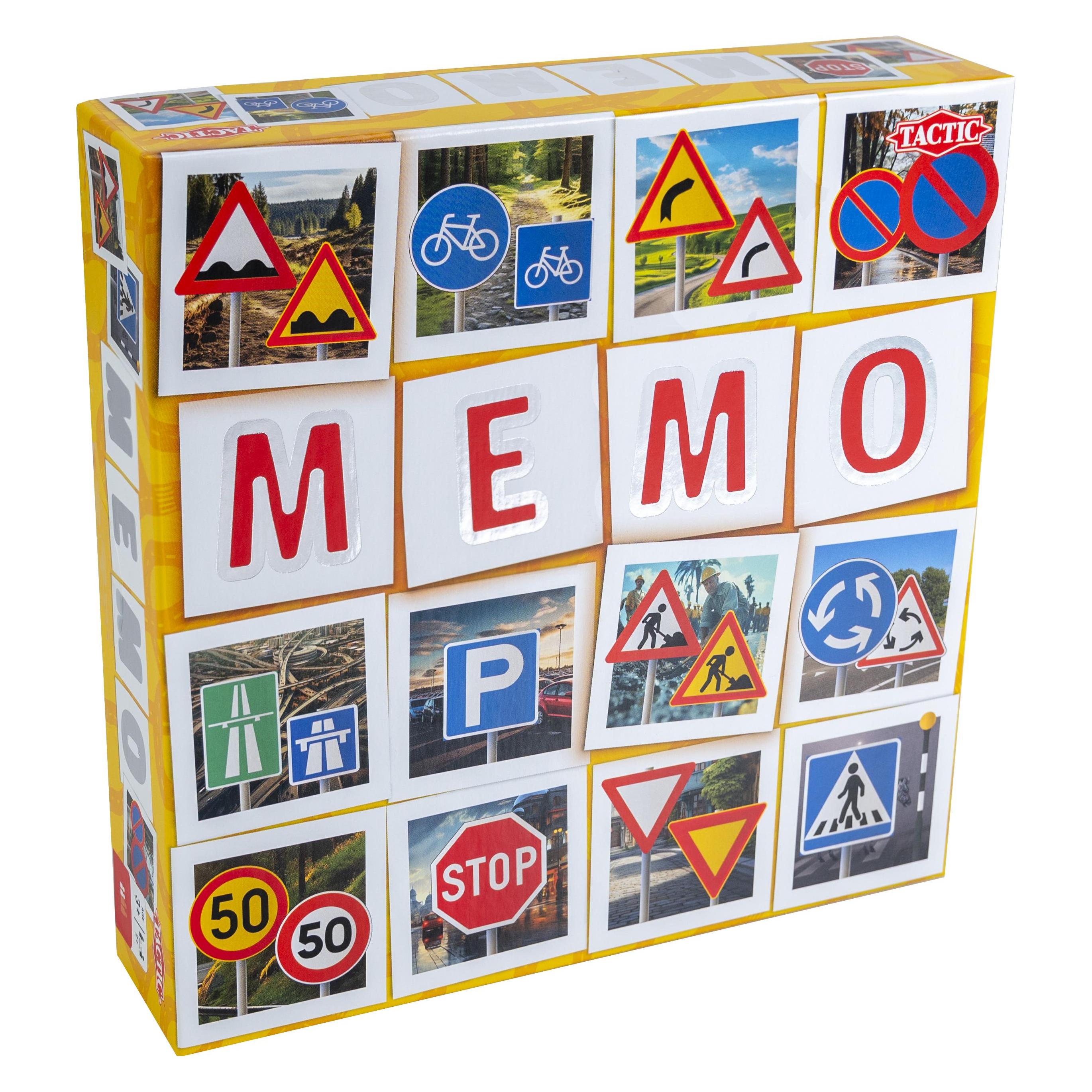 Tactic - Memo Traffic Signs (60555) (Dänisch, Deutsch, Englisch, Estnisch, Finnisch, Französisch, Lettisch, Litauisch, Norwegisch, Schwedisch, Ukrainisch) (60555)