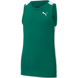 PUMA Cross The Line Trainings Tanktop 2.0 Kinder power green/puma white 164