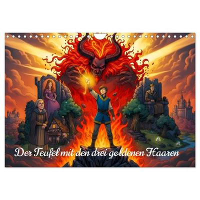 Der Teufel mit den drei goldenen Haaren (Wandkalender 2027 DIN A4 quer), CALVENDO Monatskalender