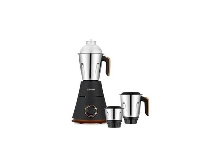 Bajaj Ninja Virtue Indian Mixer Grinder 750 Watts 3 Stainless Steel Jars for Versatile Robust Motor Noise level High Free International Adaptor 1 Month Warranty 5 year Motor Warranty