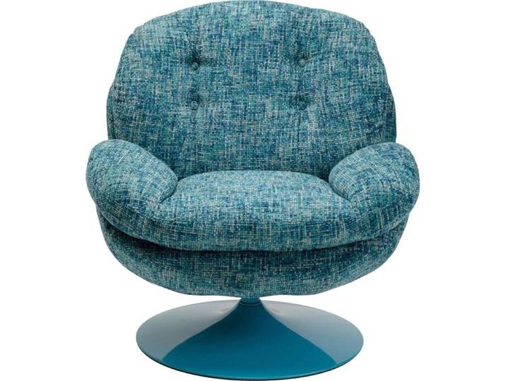 Fauteuil pivotant Cosy bleu Kare Design