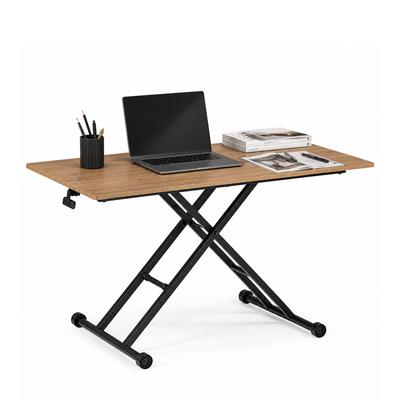 Schreibtisch Worktime Lift 120 x 60 höhenverstellbar / klappbar eiche/schwarz hjh OFFICE