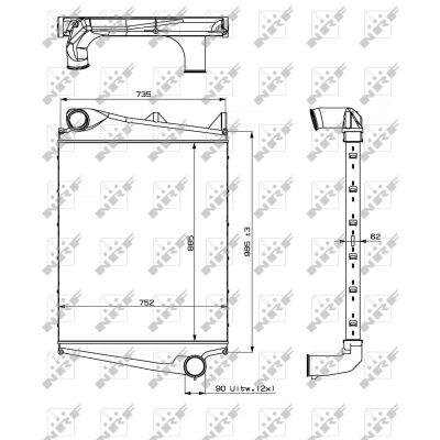 NRF Ladeluftkühler 309003 für Volvo