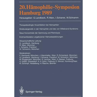 20. Hämophilie-Symposion Hamburg 1989, Taschenbuch von , Springer Berlin, 978-3-540-52929-3