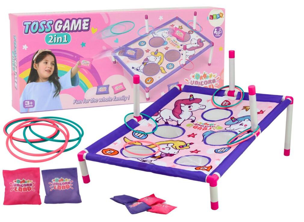Arcade Game Hoop Bag Gooi 2in1 Eenhoornbord van One Global Trade