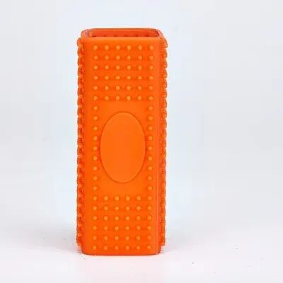 Fusion Finds Silicone Pet Hair Remover Brush For Furniture, Car Interiors, Clothes & Carpets orange m