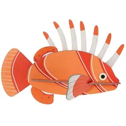 WANDDEKO Mutiger Rotfeuerfisch 6/9.7 cm