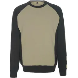 MASCOT Witten Sweatshirt UNIQUE Hellkhaki / Schwarz 3XL - 50570-962-5509-3XL - Hellkhaki / Schwarz