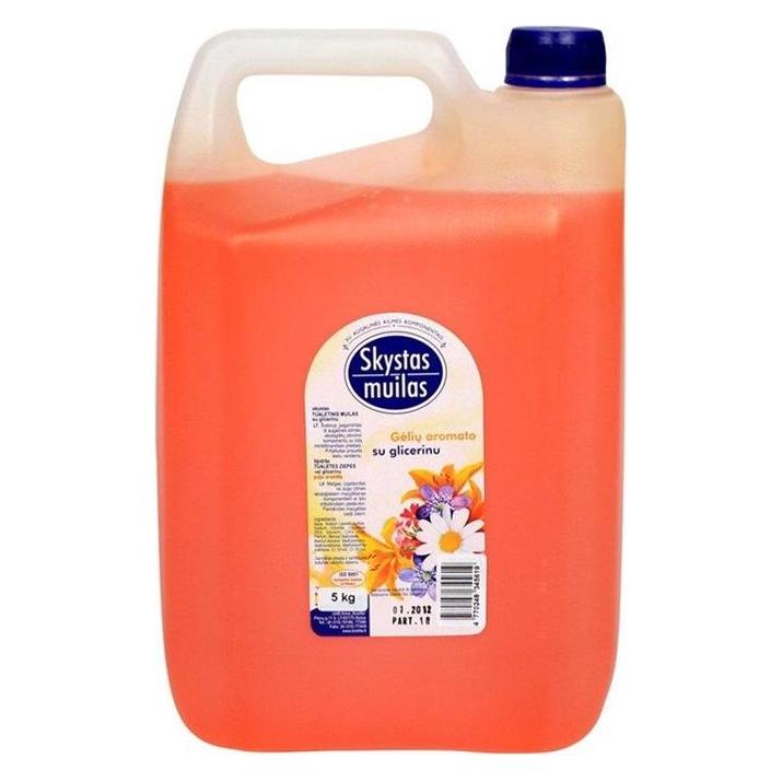 LIQUID SOAP FLOWER WITH GLIC 5L (5.13KG) (Flüssigseife, 5000 ml) (1036/346753)