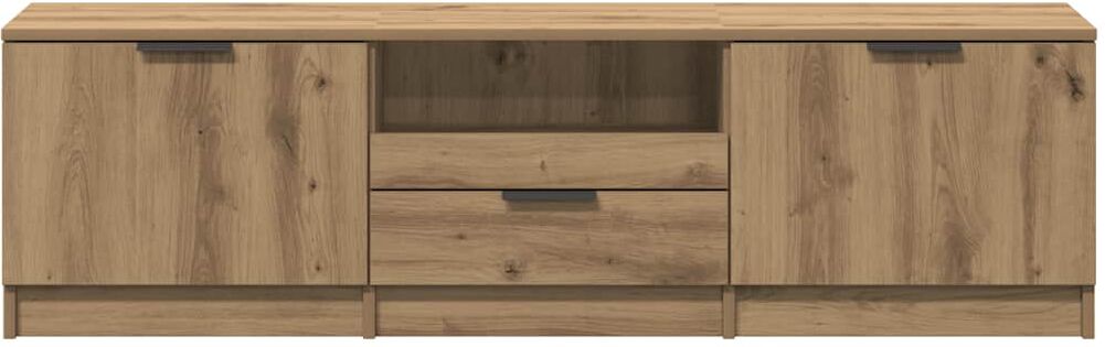 vidaXL Meuble TV Chêne Artisan 140x35x40 cm Bois d'ingénierie