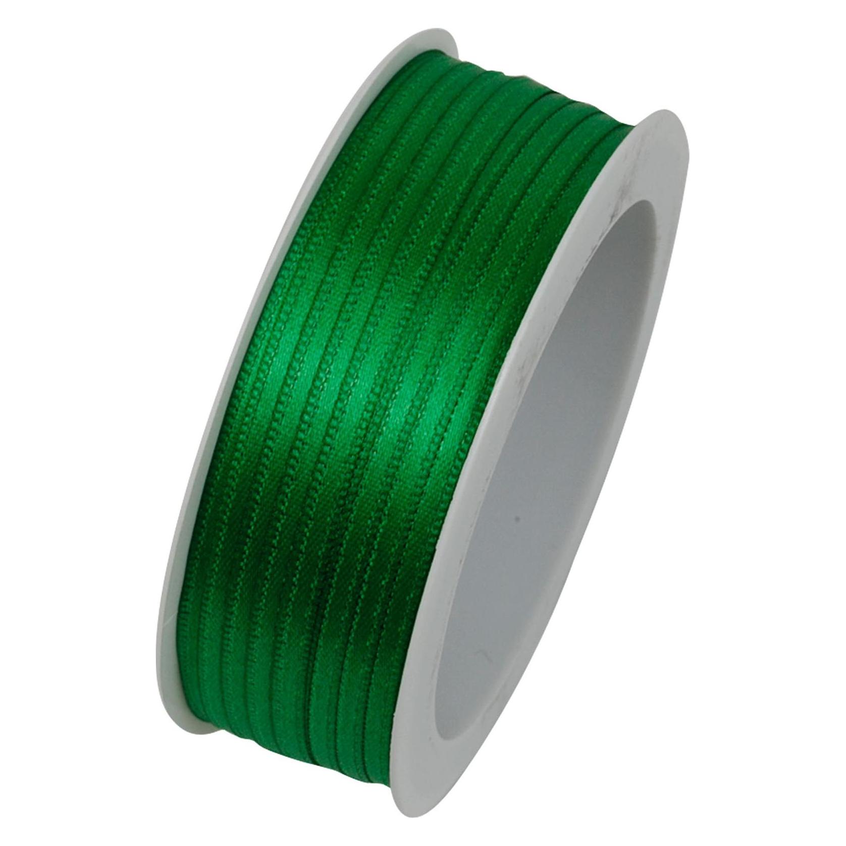 Goldina Doppelsatinband 3mmx50m grün (1x) (897203500050)