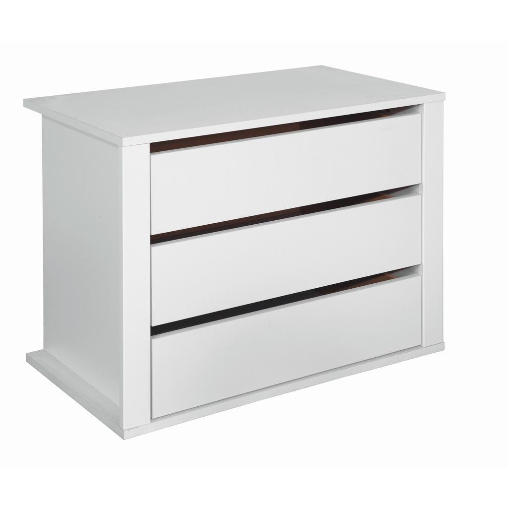 Boxxx Schubkasteneinsatz , Weiss , Holzwerkstoff , 3 Schublade(n) Schubladen , 75x54x47 cm , Schlafzimmer, Kleiderschränke, Schrankzubehör, Schubkasteneinsatz