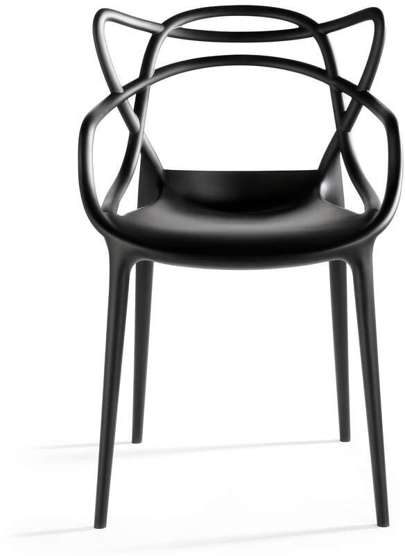 Kartell Masters Stuhl 4er Set (schwarz) schwarz