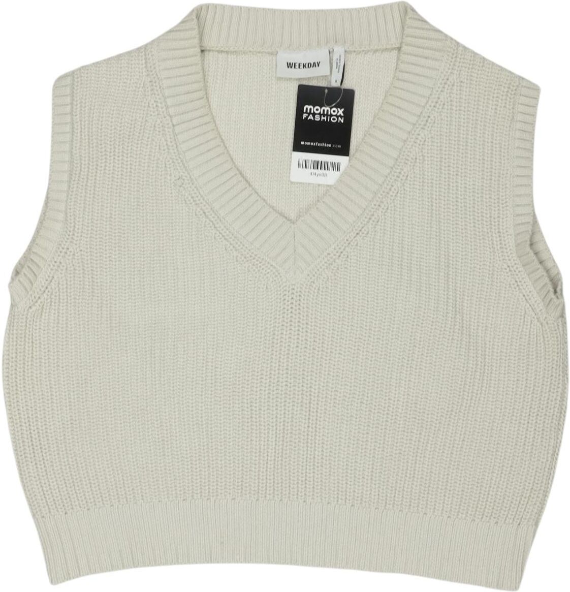 Weekday Damen Pullover, Cremeweiß, Gr. S, Baumwolle - Second Hand