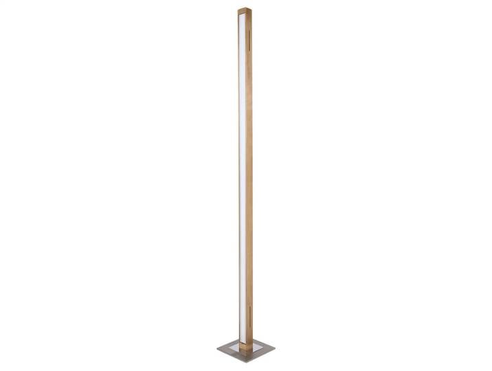 Stehlampe Leana Eiche h: 160cm, Leuchte: Nickel Matt Gebürstet