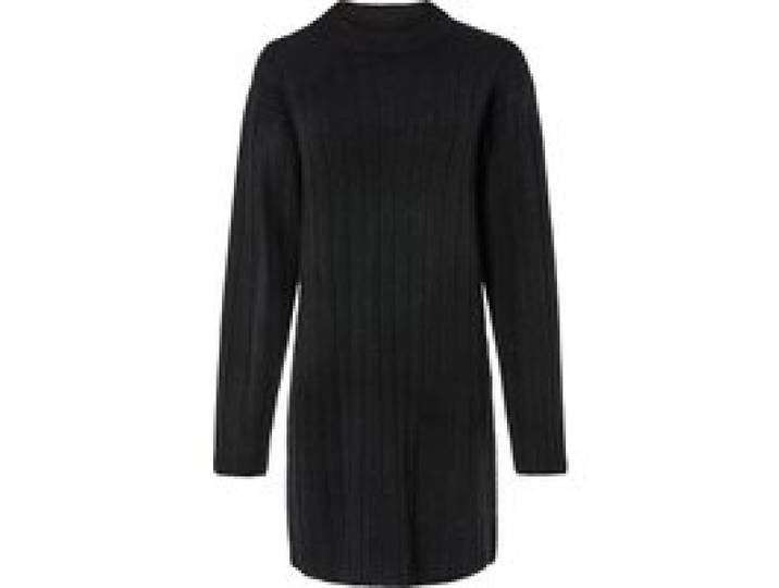 ESMARA® Robe en maille pour femme, coupe décontractée. (noir)