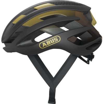 Fahrradhelm ABUS "AIRBREAKER" Gr. S, schwarz (schwarz gold), Helme, S Kopfumfang: 51cm - 55cm