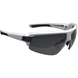 BBB, Unisex, Sportbrille, Impulse (White, Smoked), Weiss