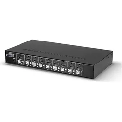 Lindy 8 PORT HDMI 4K60 USB 2.0 AUDIO, KVM Switch, Schwarz