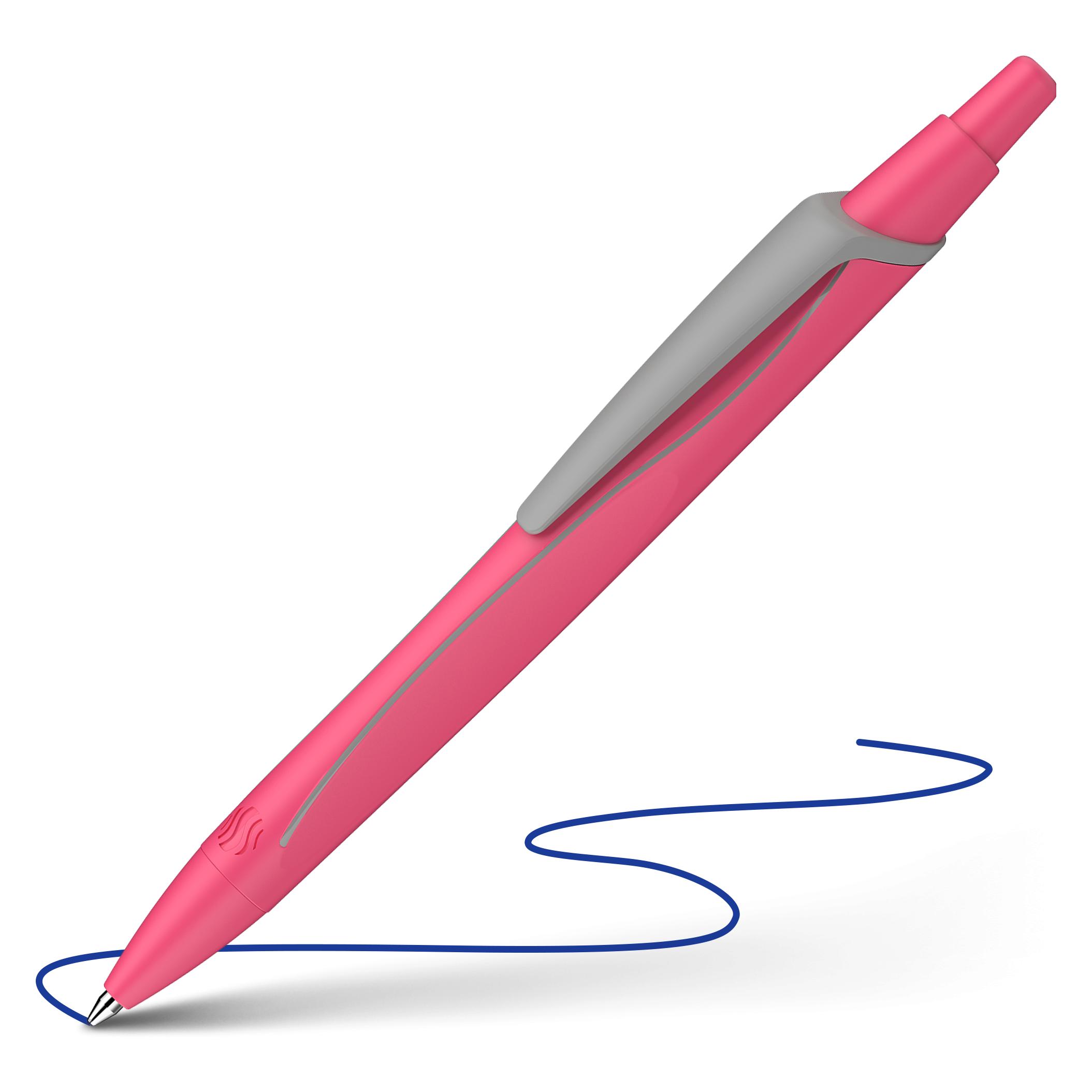 Schneider Kugelschreiber Reco pink Schreibfarbe blau, 1 St. (1x) (131929)