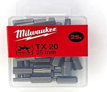 Milwaukee Punta Tx20 x25mm - 25uds (4932399596)