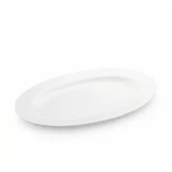 Wilmax England Wilmax Platte 26 cm aus Porzellan, Weiß, 1er Set