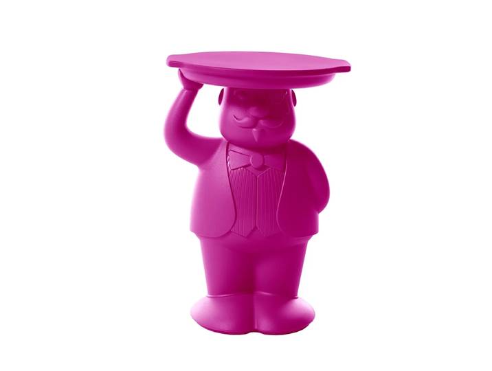 SLIDE table d'appoint AMBROGIO (Fuchsia - Polyéthylène)