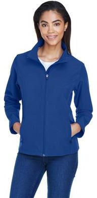 Team 365 TT80W Women's Leader Soft Shell Jacket in Sport Royal Blue size Medium