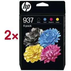 HP 2x Tintenpatronen-Set »6C400NE« HP 937