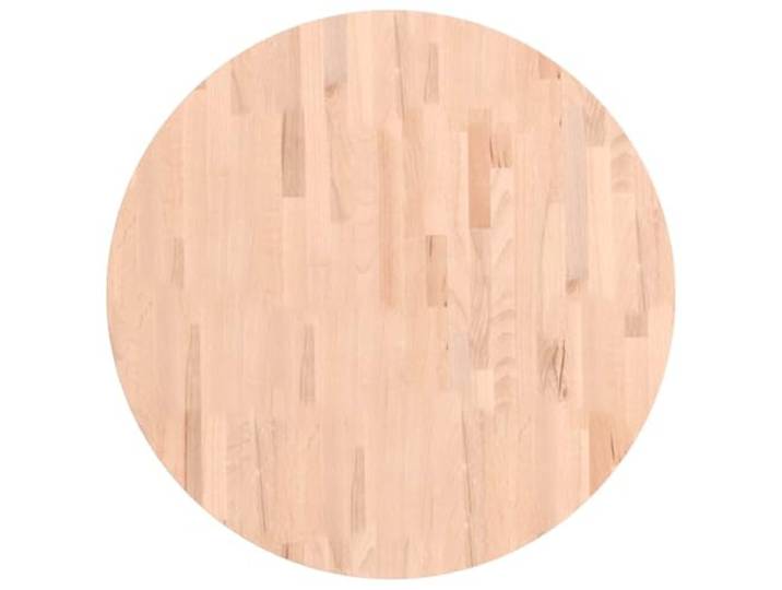 KLGBNCVE Tischplatte Rund Ø80x2,5 cm Massivholz Buche Ersatztischplatte für Couchtisch, Möbelprojekte, glatte Oberfläche, feucht abwischbar, Naturmaterial