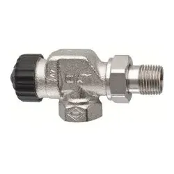 Thermost.-Axial-Ventilunterteil HEIMEIER 2225 1/2", o.Voreinstellung, vernickelt 2225-02.000