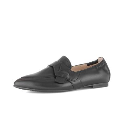Slipper GABOR "Slipper", Damen, Gr. 38,5, schwarz, Schuhe Slipper