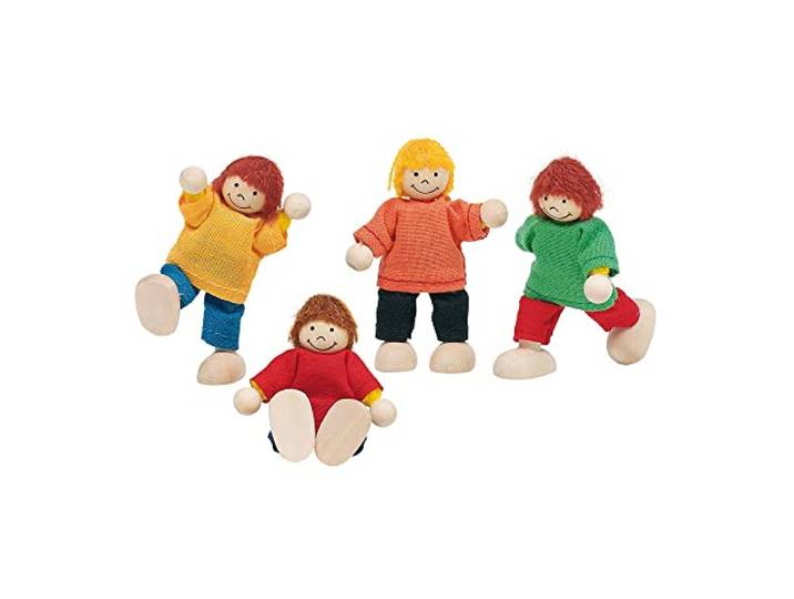 Boekpoppen kinderen, 4 stuks, Goki