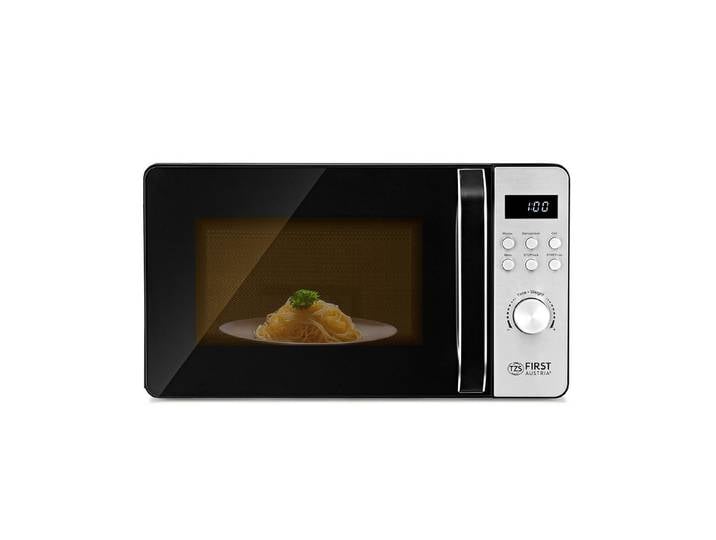 TZS FIRST AUSTRIA Mikrowelle 20L mit Grill, 700W Mikrowelle & 800W Grill, Digitaldisplay, 8 Programme, Mikrowelle mit Grill / Solo Betrieb, 14 l, 8 Automatikprogramme, Kindersicherung, 2in1 Mikrowelle