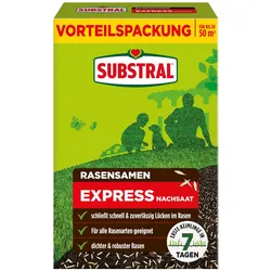 SUBSTRAL® Rasensamen Express Nachsaat 1,0 kg