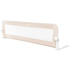 Kikkaboo Bettschutzgitter I am safe 150 cm, klappbar, Bettgitter, ab 18 Monaten hellbraun