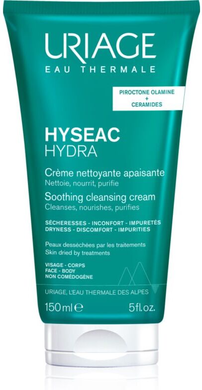 Uriage Hyseac Hydra Soothing Cleansing Cream soothing cleansing cream for skin left dry and irritated by medicinal acne treatment 150 ml