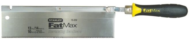 Scie fine Stanley FatMax réversible 250mm (0-15-252)