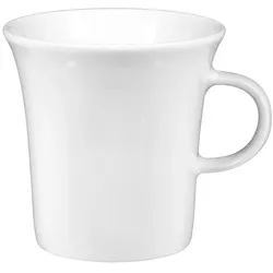 Esmeyer 6 x Kaffeeobertasse SAVOY, Inhalt: 0,18 ltr, Kelchform uni weiss, Seltmann Porzellan