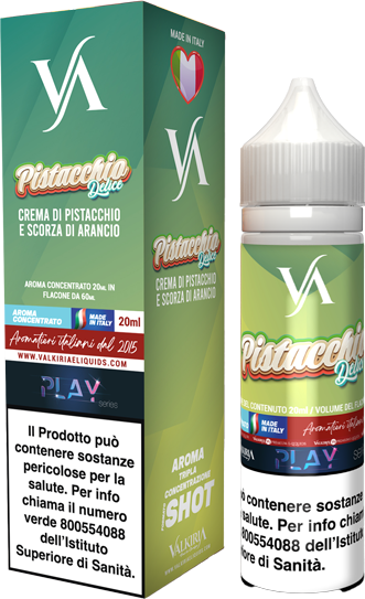 Valkiria Pistacchio Delice Liquido Shot 20ml Crema Latte Pistacchio