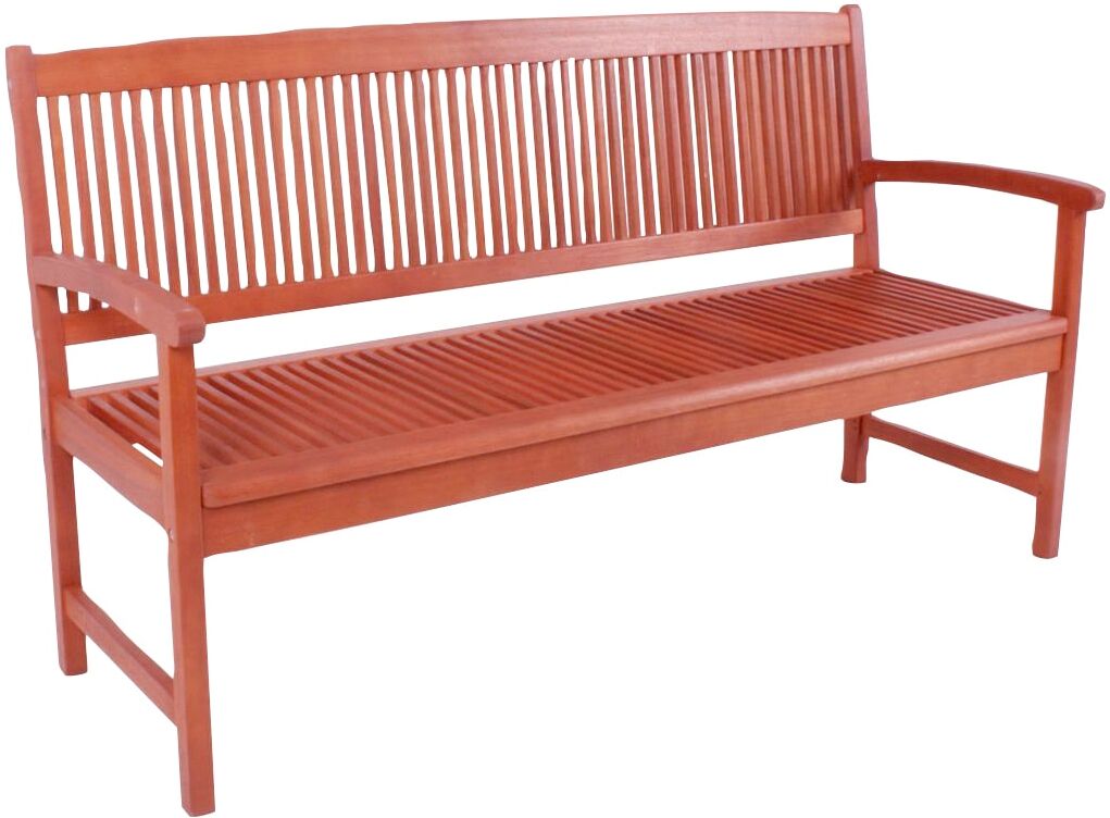 Gartenbank GARDEN PLEASURE "STOCKHOLM", braun (braun, braun), H:90,5cm T:60cm, Eukalyptus FSC 100%, geölt, Sitzbänke, Gartenbank, 3-Sitzer