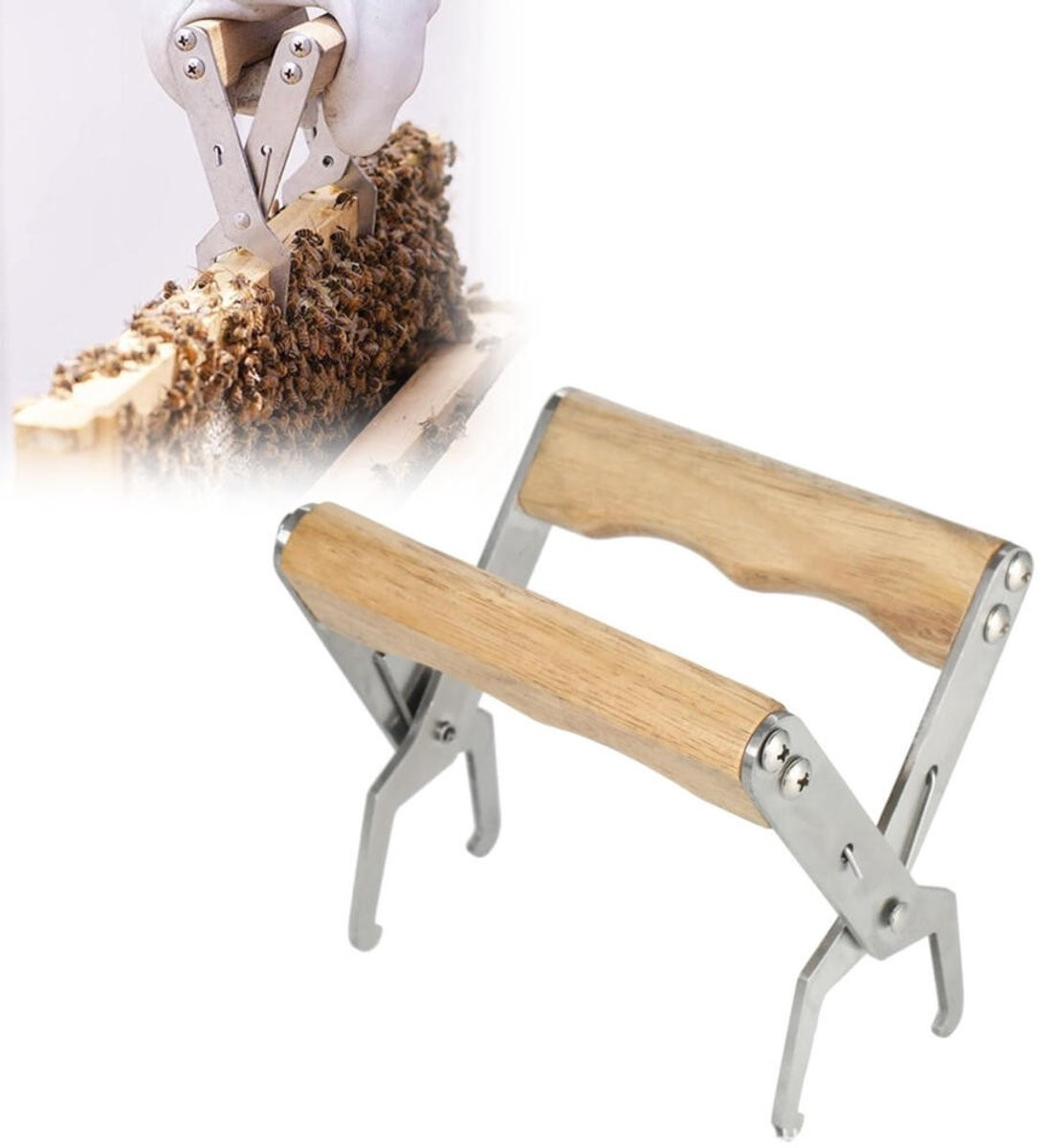 Honingraat frame clip met houten handvat voor bijenkorf frames