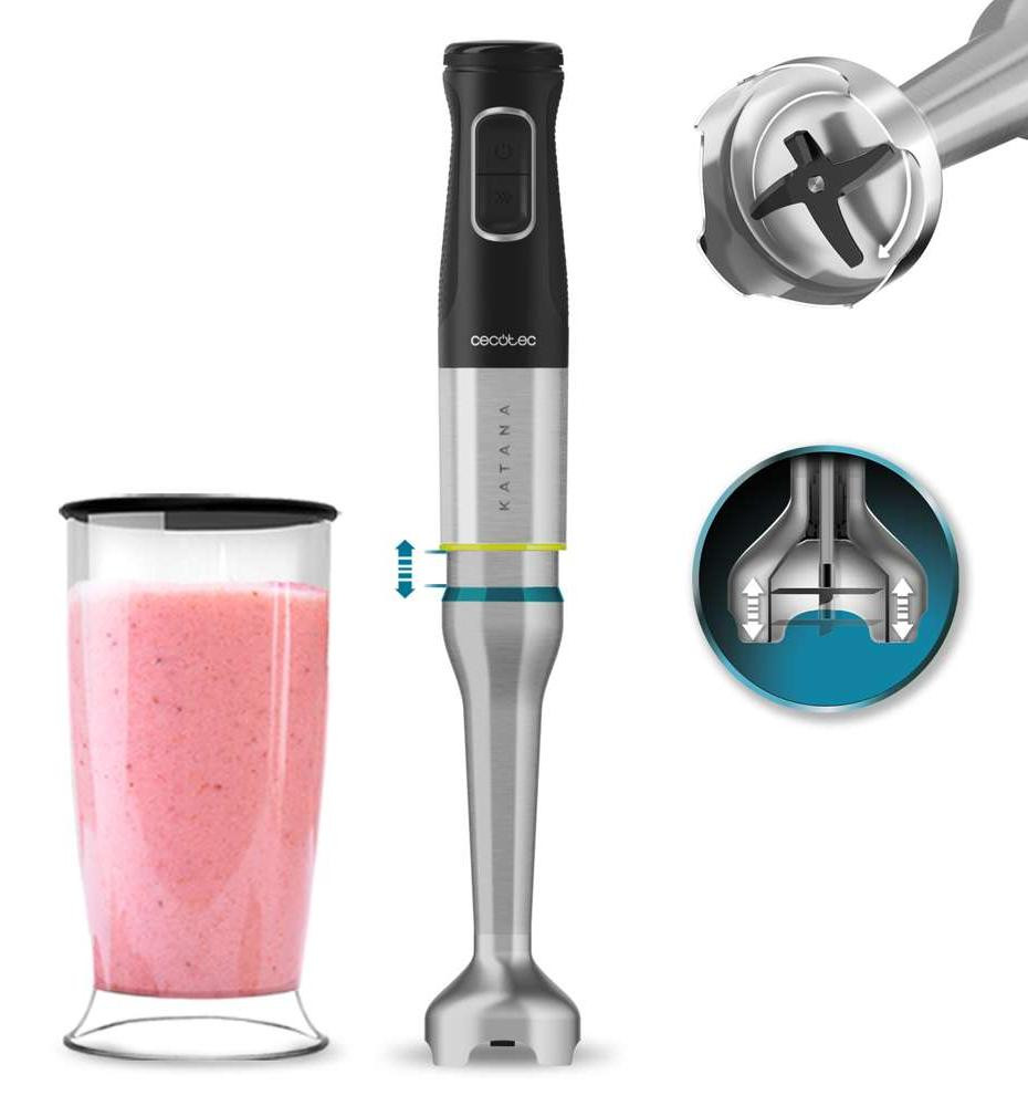 Cecotec Katana dompelstaafmixer, 1200 W, zwart