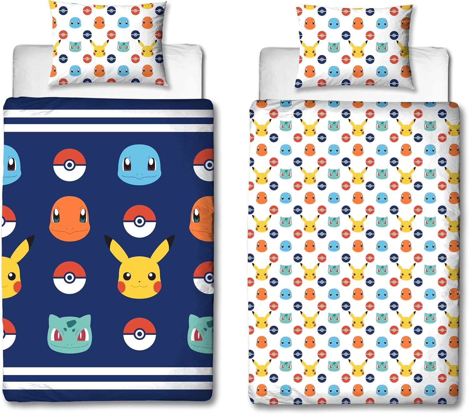 Pokémon eenpersoons dekbedovertrek met kussensloop voor kinderen