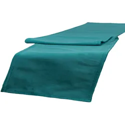 TISCHLÄUFER Samt&Sonders petrol 140/40 cm